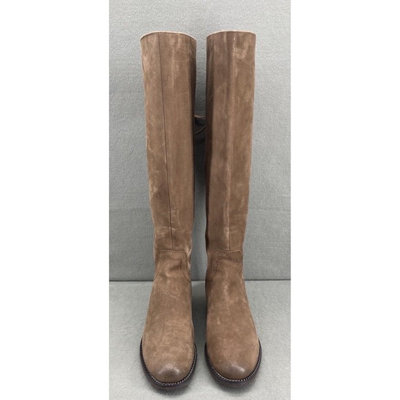 Franco Sarto Heeled Knee High Boots Women’s Size 6.5 Brown Wide Calf - Picture 2 of 10